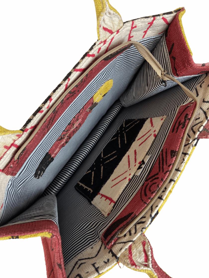 Exclusive Handmade Cotton Handbag – African Style - Image 5