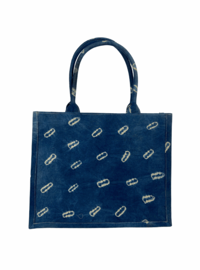 African Style Denim Handbag – Bold, Modern & Handmade