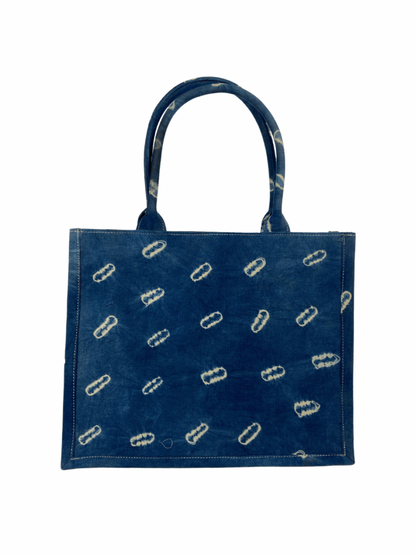 African Style Denim Handbag – Bold, Modern & Handmade