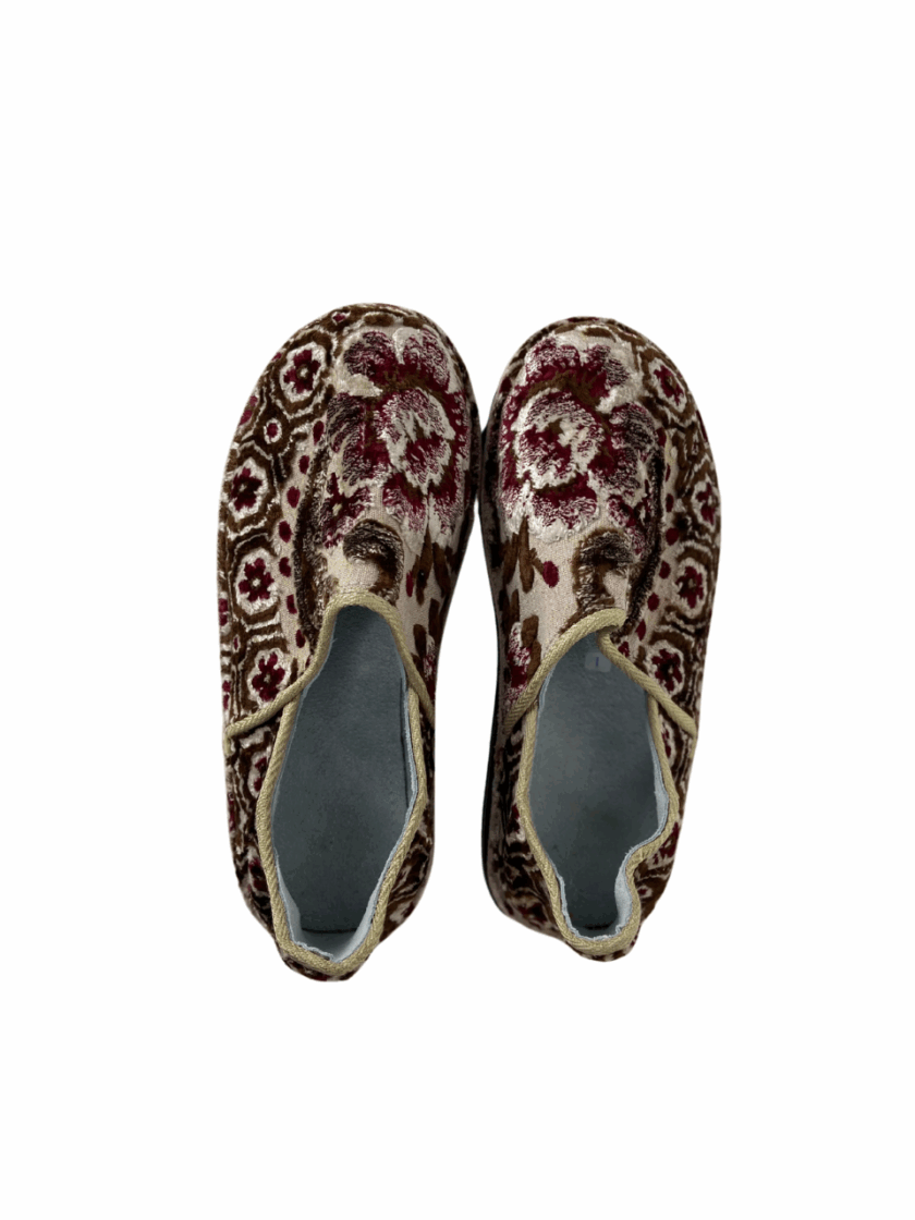 Colorful Moroccan Balgha – Artisan Fabric Slippers (Copy) - Image 2