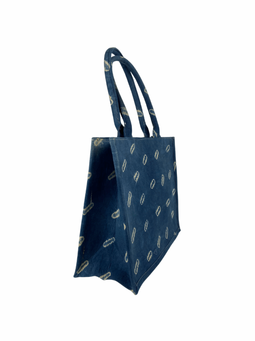 African Style Denim Handbag – Bold, Modern & Handmade - Image 2