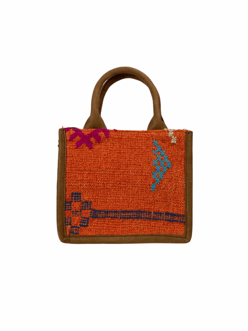 Unique Small Rug Purse – Artisan-Crafted Original - Image 2