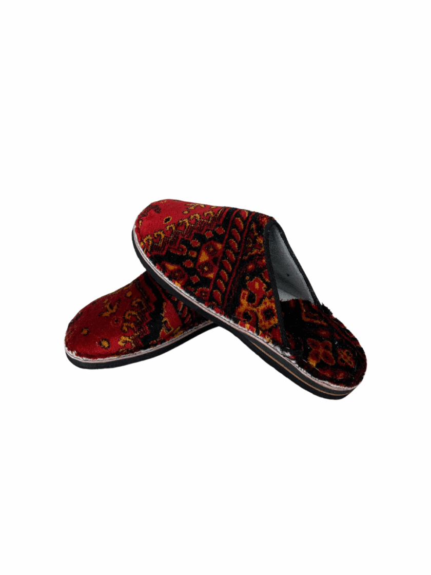 Moroccan Fabric Balgha – Boho Style Slippers - Image 2