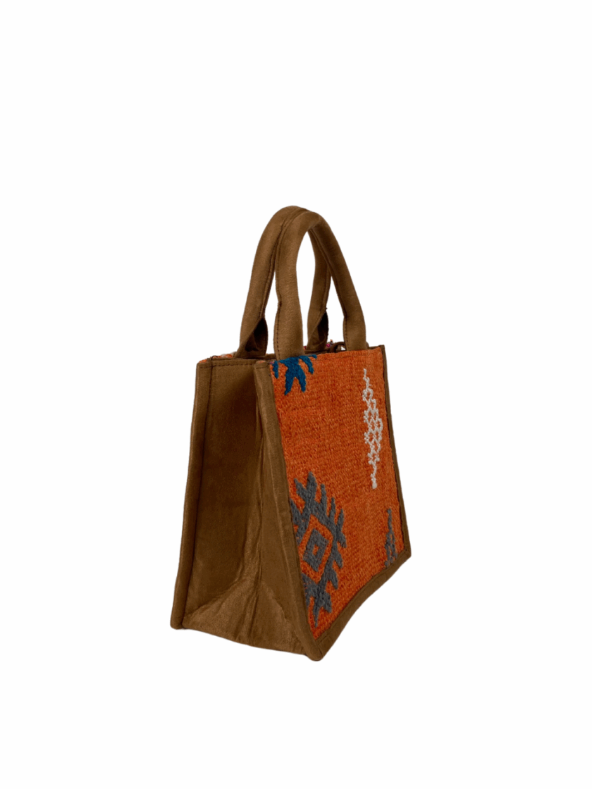 Unique Small Rug Purse – Artisan-Crafted Original - Image 3