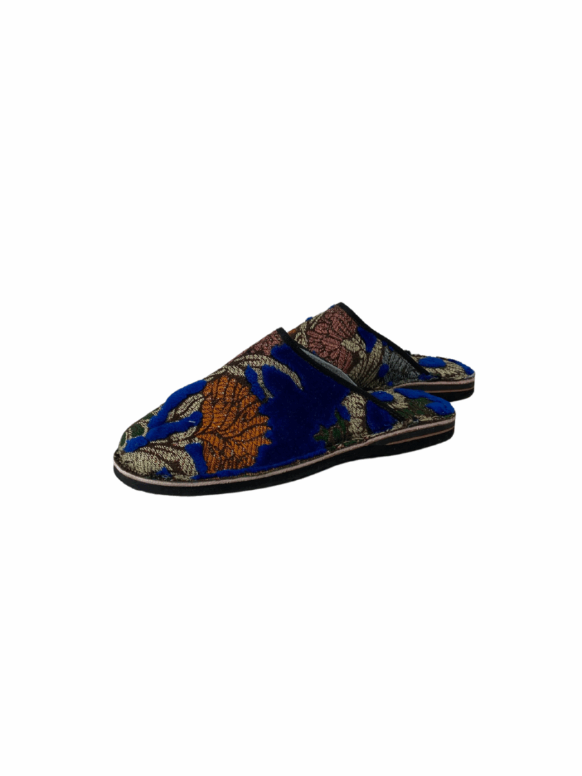 Moroccan Fabric Balgha – Boho Style Slippers - Image 3